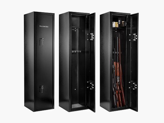 WALDBERG FIRST 7 GUN CABINET WITH 2 KEYS AND 2 LOCKS