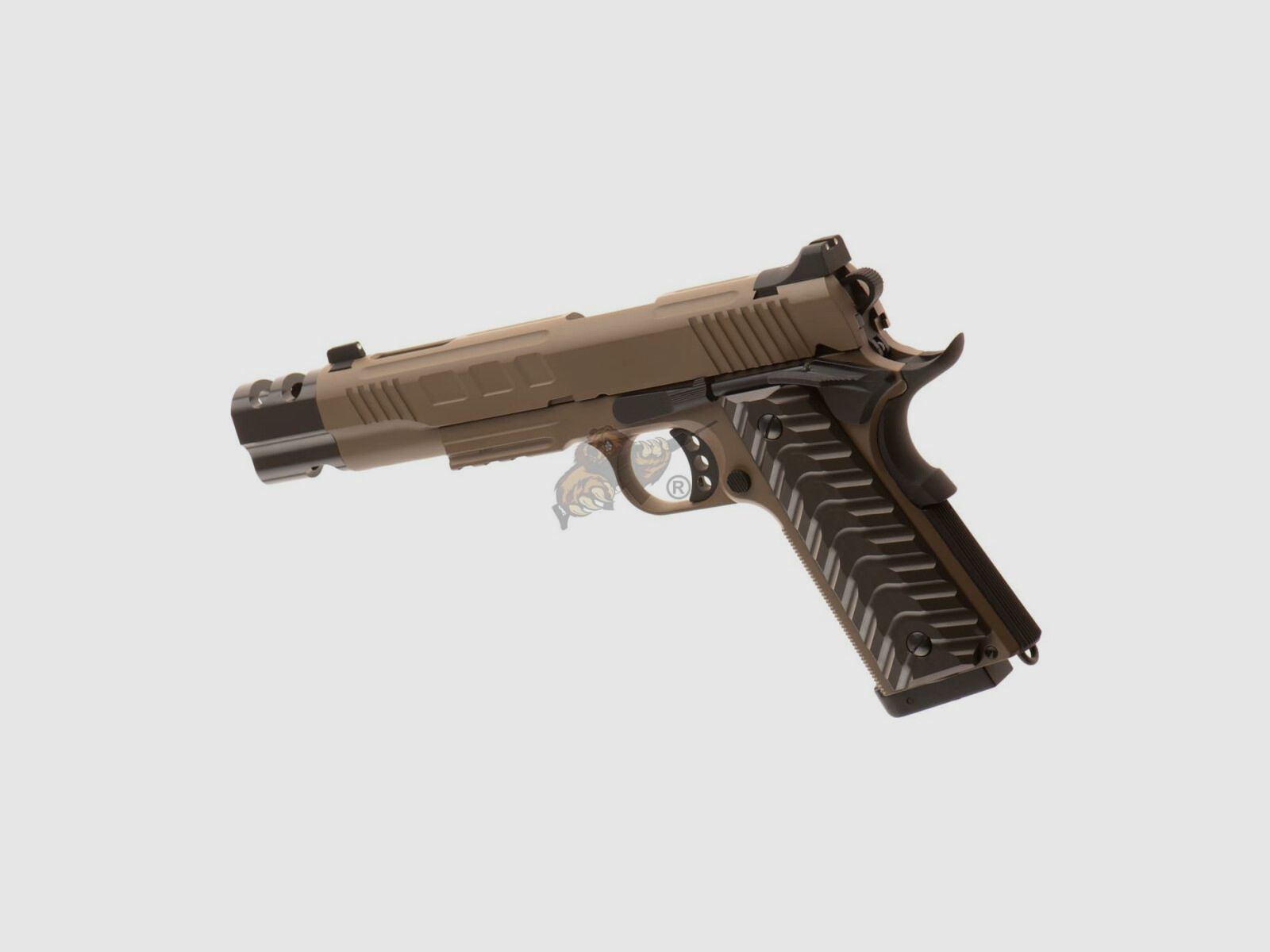 KP-16 Pistola CO2 in metallo completo con blowback in tan