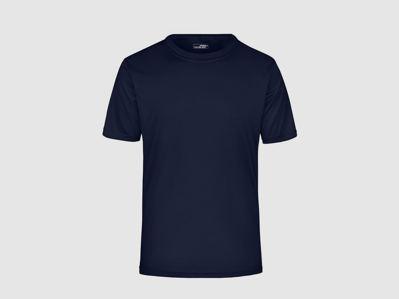 Maglietta funzionale per lavoro e sport Blu Navy S senza stampa