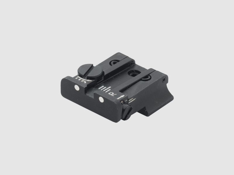 Mirino regolabile LPA TPU con punti bianchi per S&W cal. 10mm e .45 di terza generazione