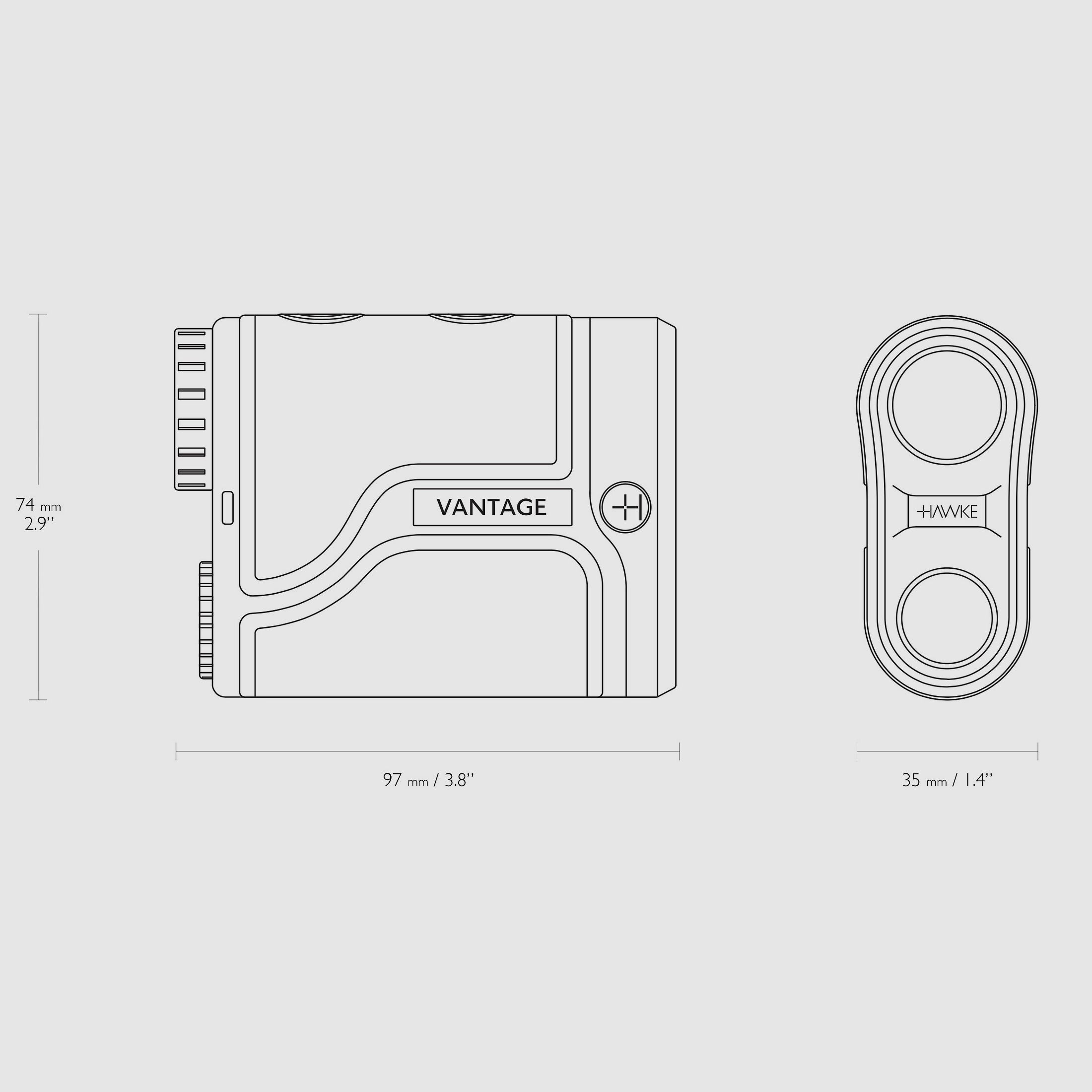 HAWKE 41201 LASER RANGEFINDER VANTAGE 600
