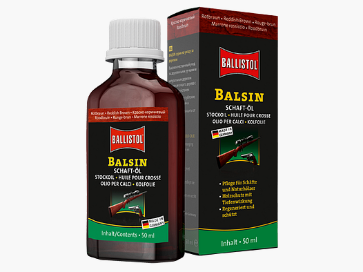 Ballistol huile pour crosse brun rouge 50 ml