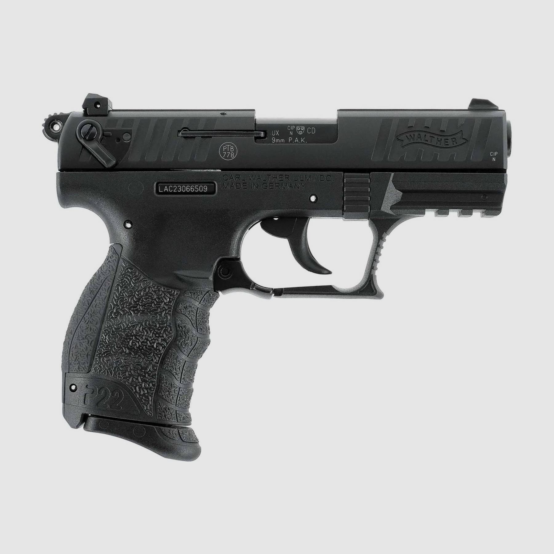 Walther P22 Q blued 9mm PAK, image 2 of 39