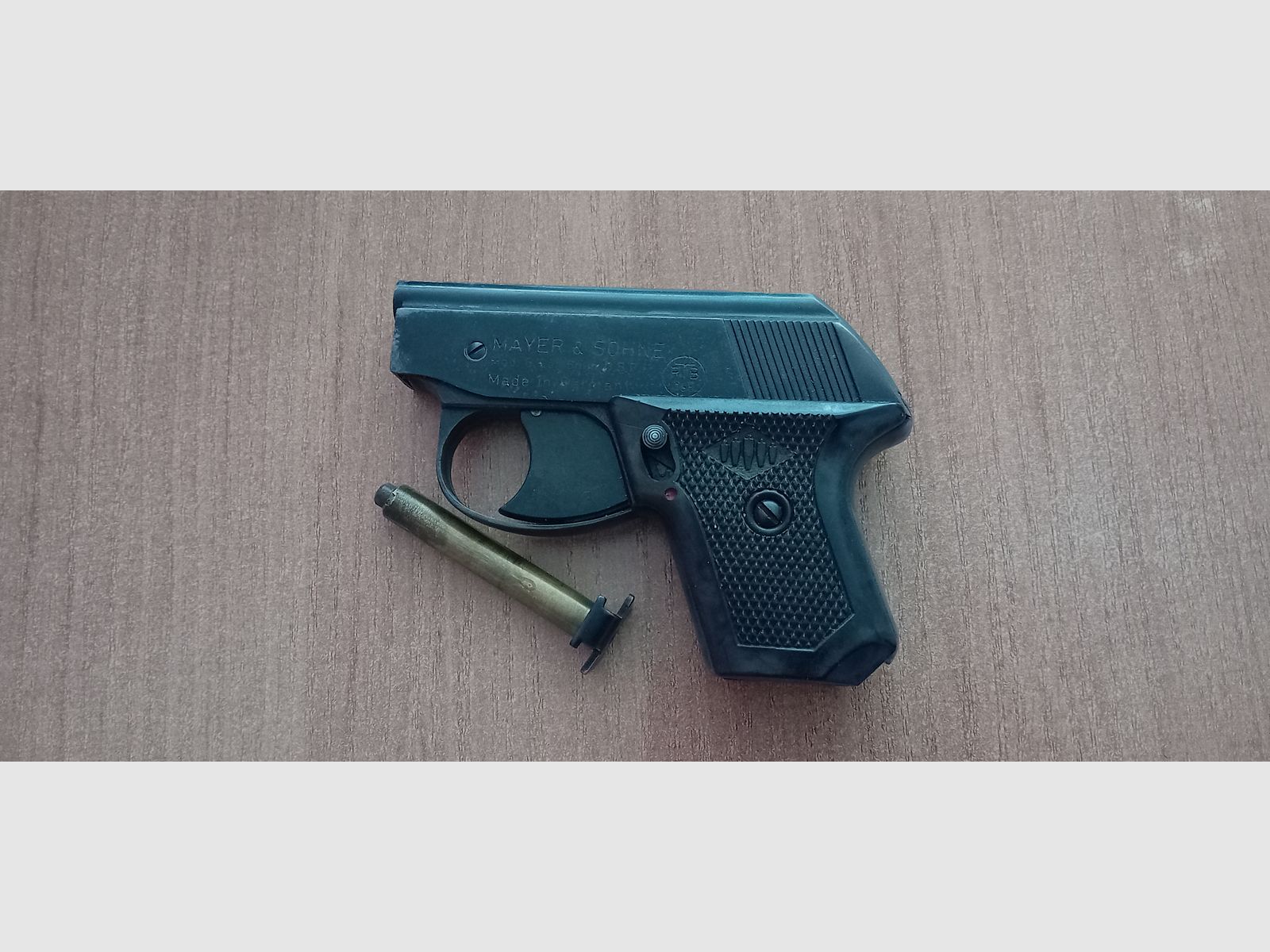 Zeldzame Mayer & Söhne Mod G in caliber 6 mm Knall/ PTB 165