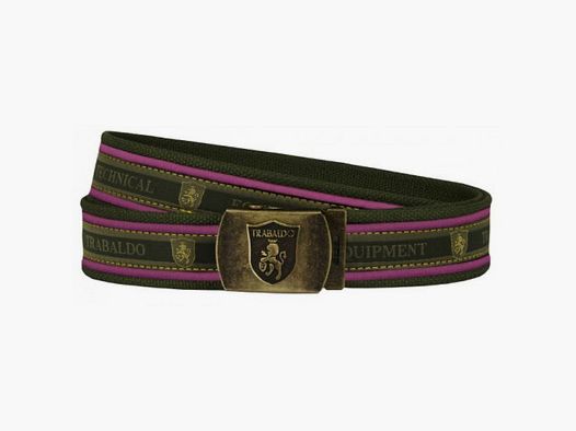 Trabaldo Riem roze en groen art. C20/40 FUCSIA RIEM WTE