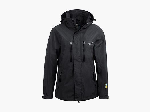 Arrak Outdoor Regenjacke Herren Schwarz - L