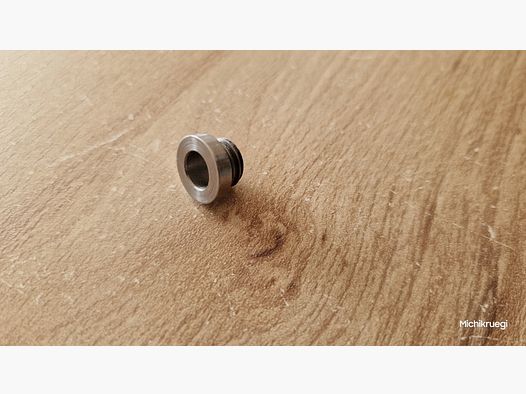 Schroefdop M 10x1,5, blank, staal