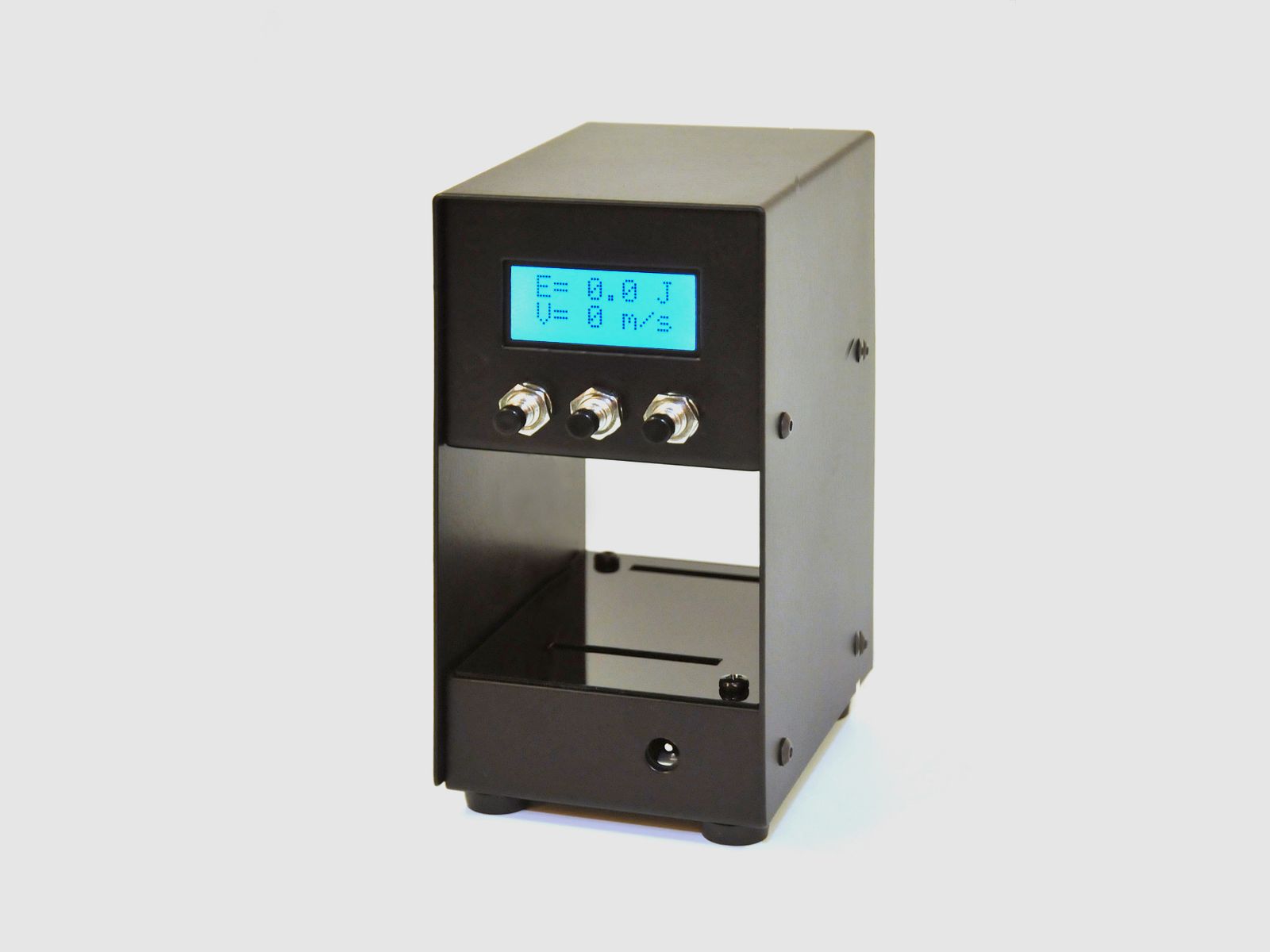 Speed measuring device including bag for air guns
