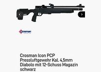 Crosman Icon PCP (4,5mm Diabolo) dans le pack tir immédiat sans souci ! NEUF !