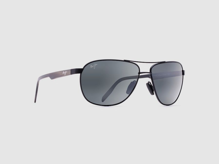 Maui Jim Castles Black Matte/Grey Sonnenbrille