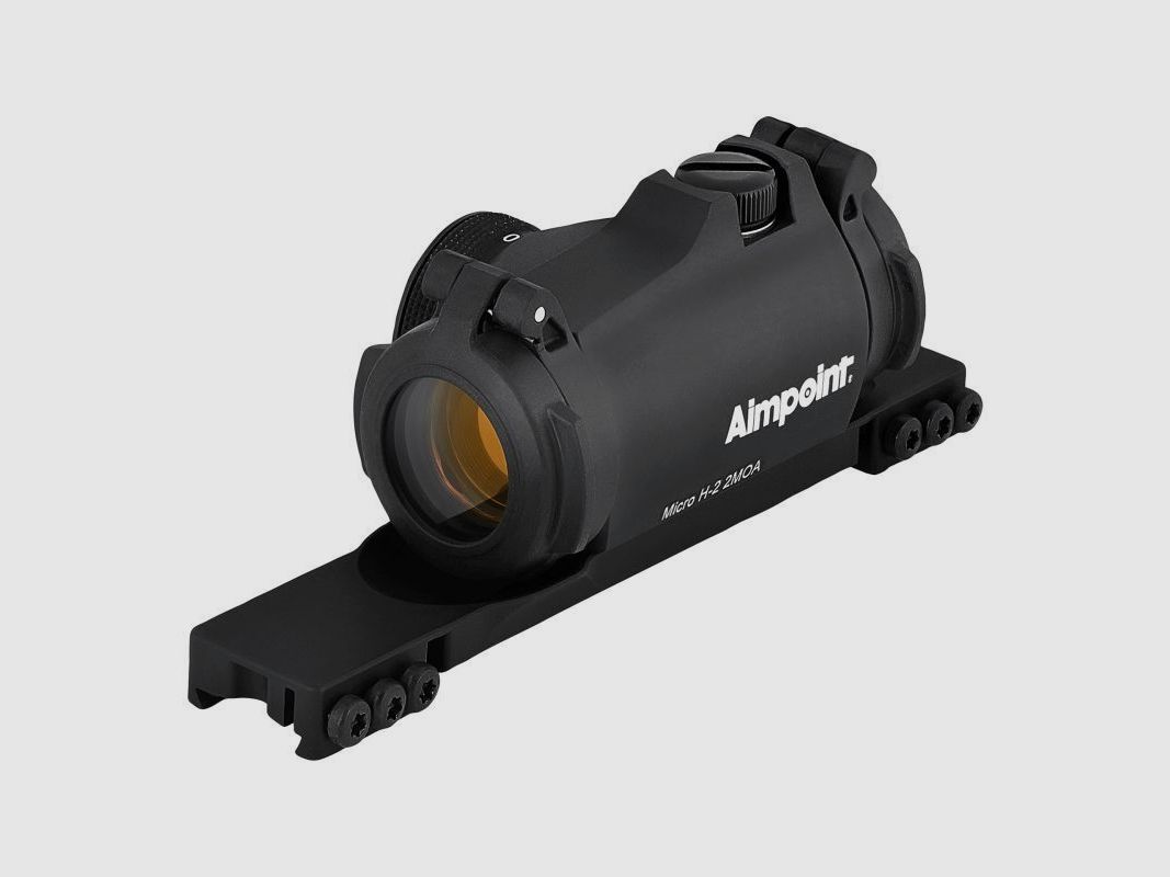 Aimpoint Rotpunktvisier Mod. Micro H-2 2 MOA / Schwarz incl. Schiene für Tikka T3 / T3X