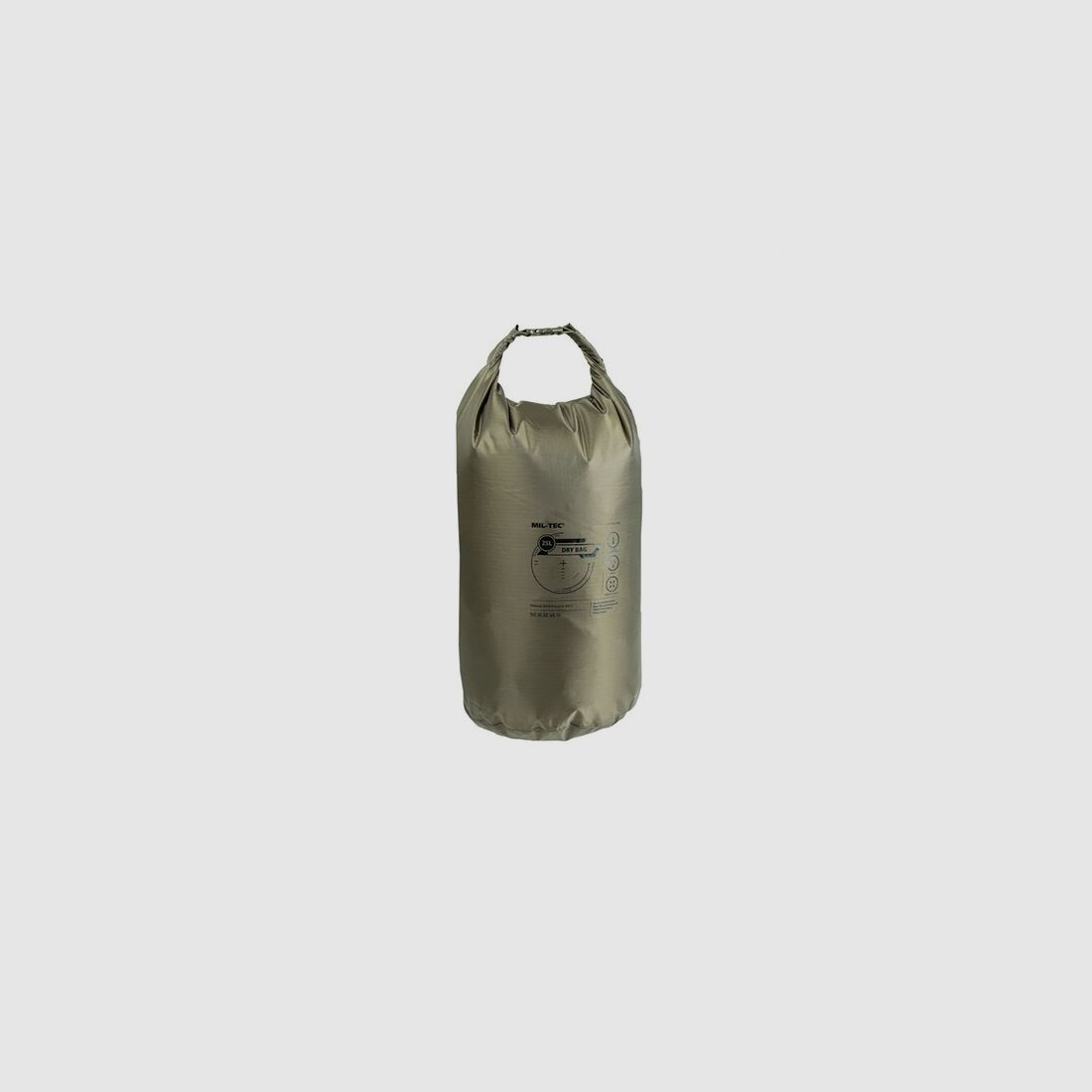 Dry Bag - 25 Liter - wasserfest - Oliv - Packsack - Schutz vor Regen und Feuchtigkeit