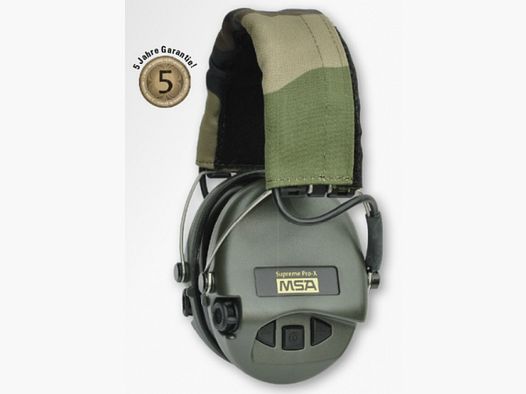 MSA Supreme Pro X / Digital grün, Kopfband Leder schwarz