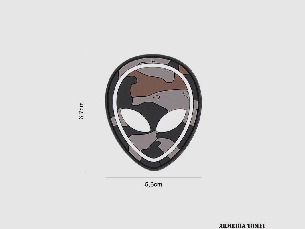 PATCH – 3D PVC ALIEN BLACK CAMO #2134
