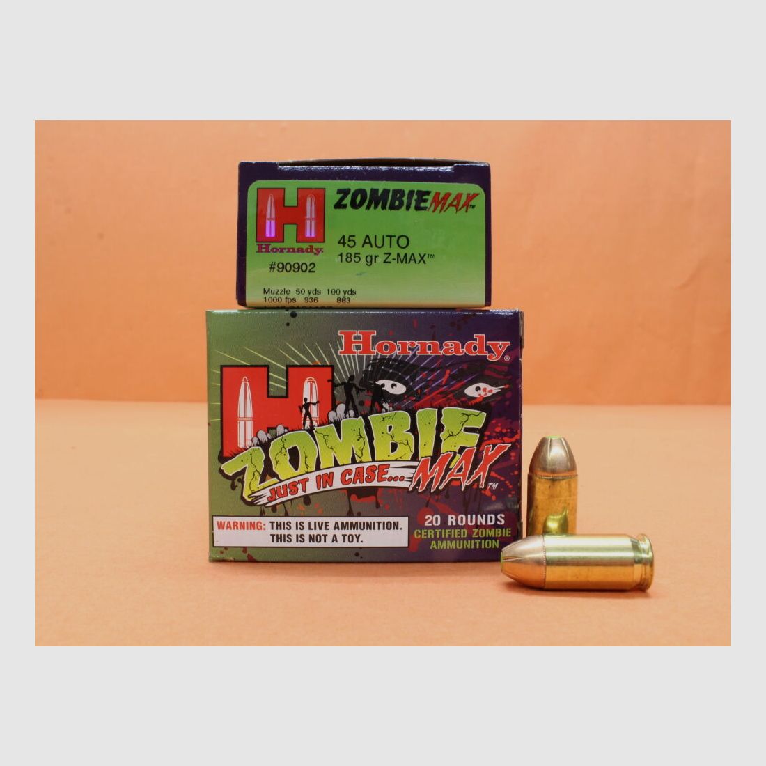 Hornady Patrone .45Auto Hornady 185grs Z-MAX (90902) VE 20 Patronen (ZombieMax) CriticalDefense/ 11,99g
