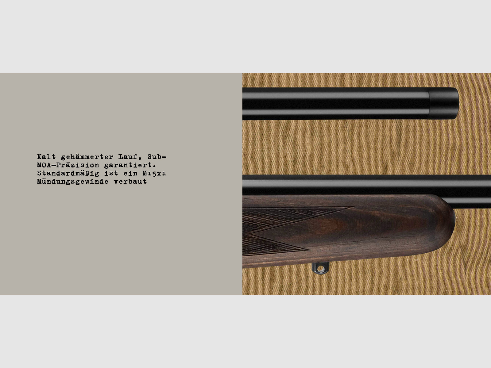 Mauser repeating rifle M18 Pure max laminated wood stock M15x1 muzzle thread .308Win /51erLL