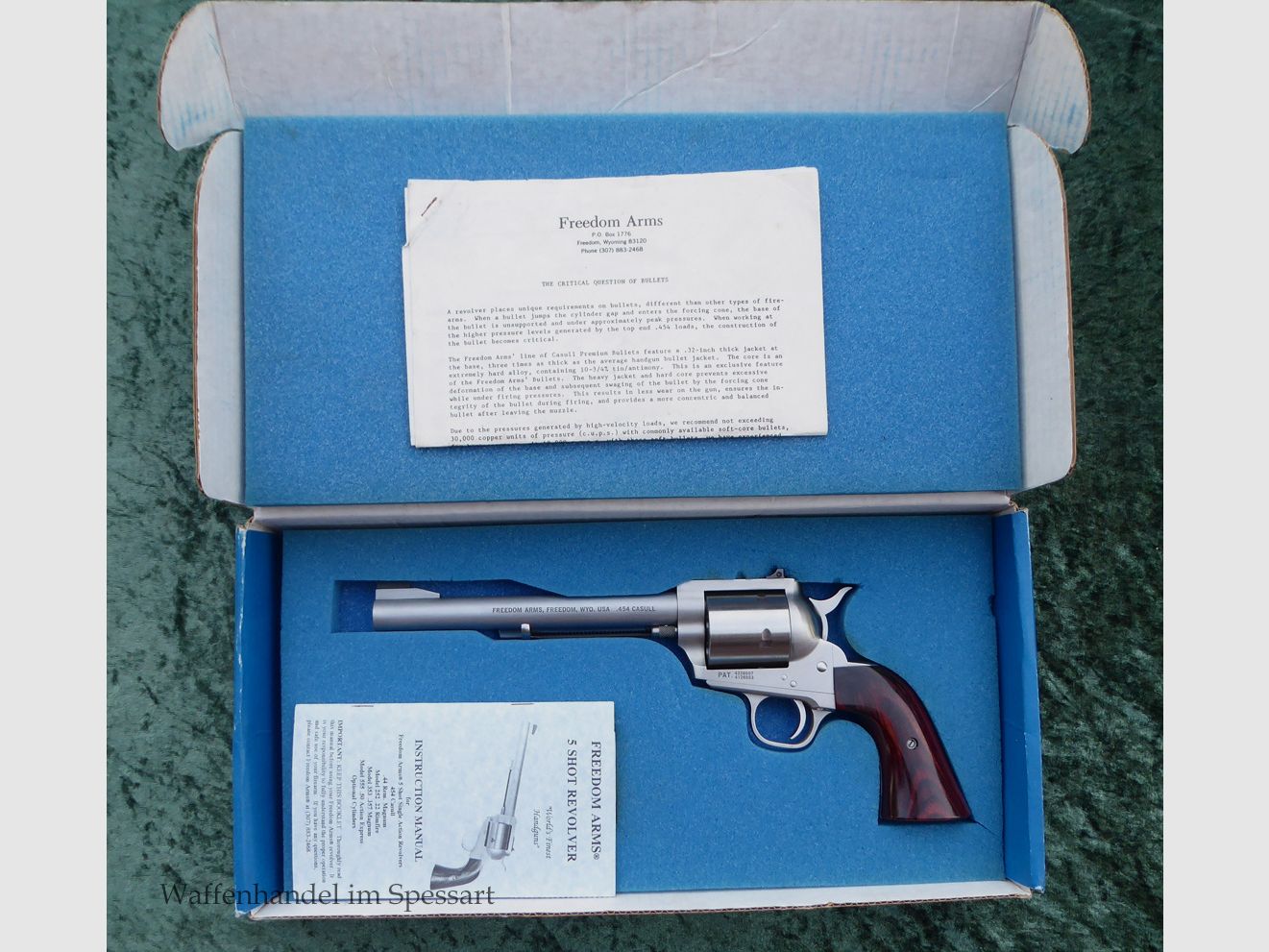 Revolver Freedom Arms Mod.83, Casull, Premier Grade in Schachtel.