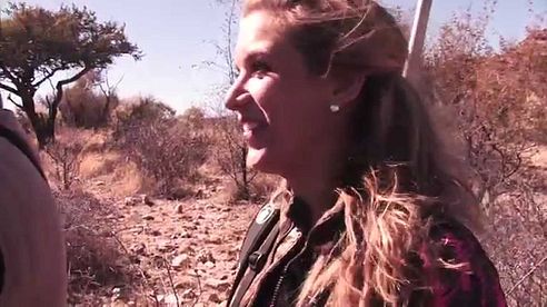 Jim Shockey & Eva Shockey hunting with Jofie Lamprecht Safaris in Namibia