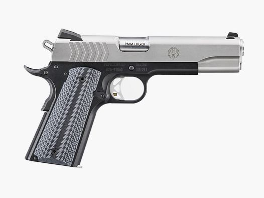 RUGER PISTOOL SR1911 LIGHTWEIGHT 9MM LUGER 5"/12,7CM LAAG-GLANS RVS