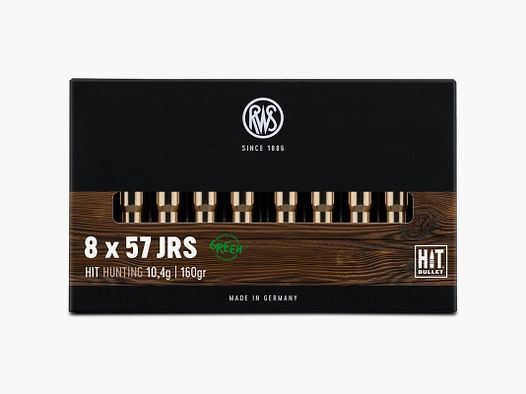 RWS 8X57 JRS HIT 10,4 g / 160 gr Schachtel mit 20 Stk