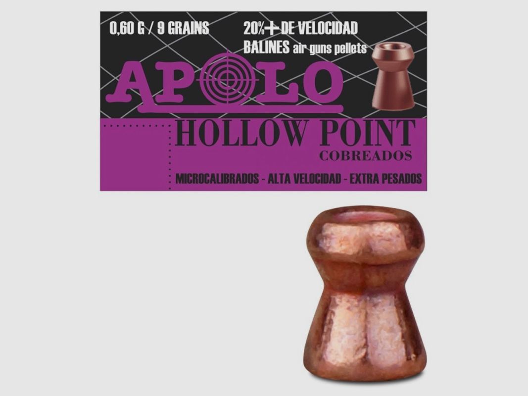 Diabolo APOLO Copper Hollow Point 5,5 mm (.22), Bild 3 von 6
