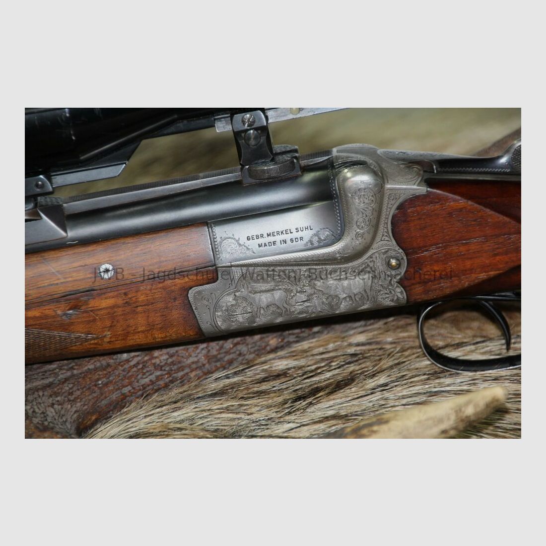 Merkel Bockbüchse Q1 met Zeiss Diatal 7x65R;12/70