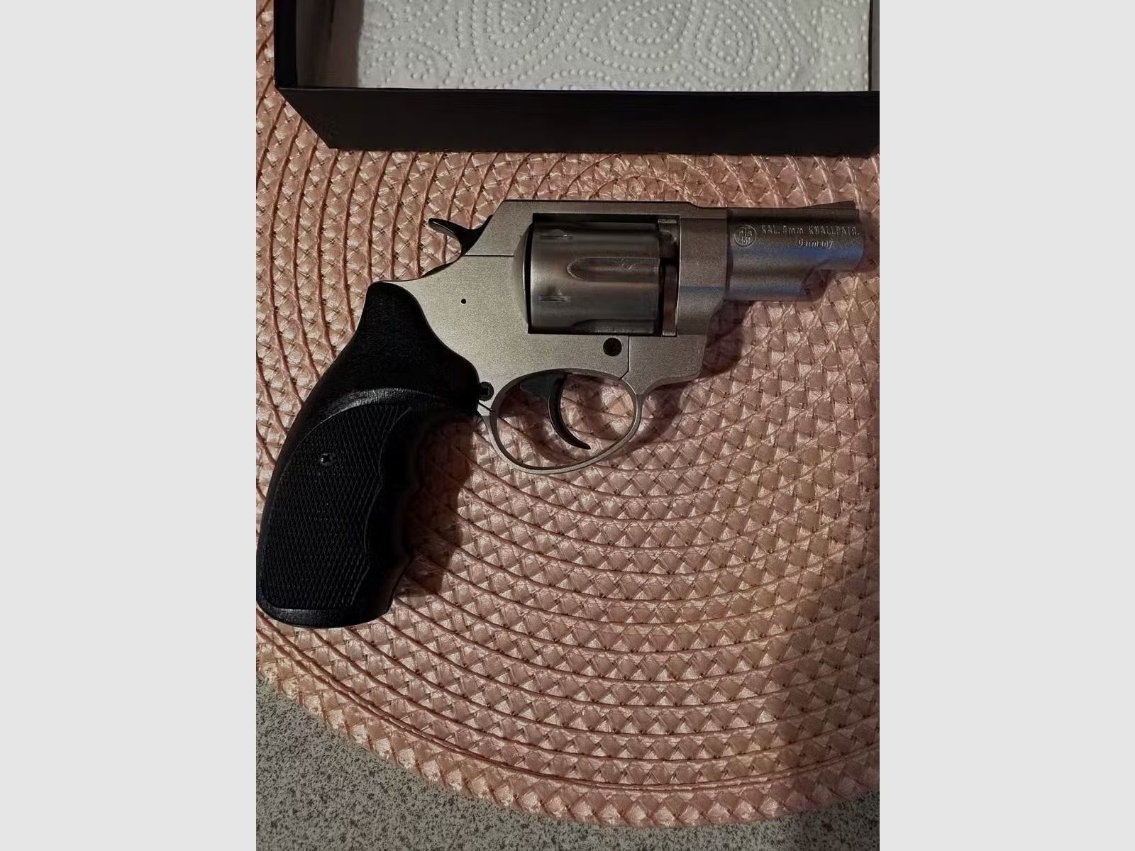 Röhm Gasrevolver (SRS) RG 89 Nickel Kal.9mm R Compatgriff