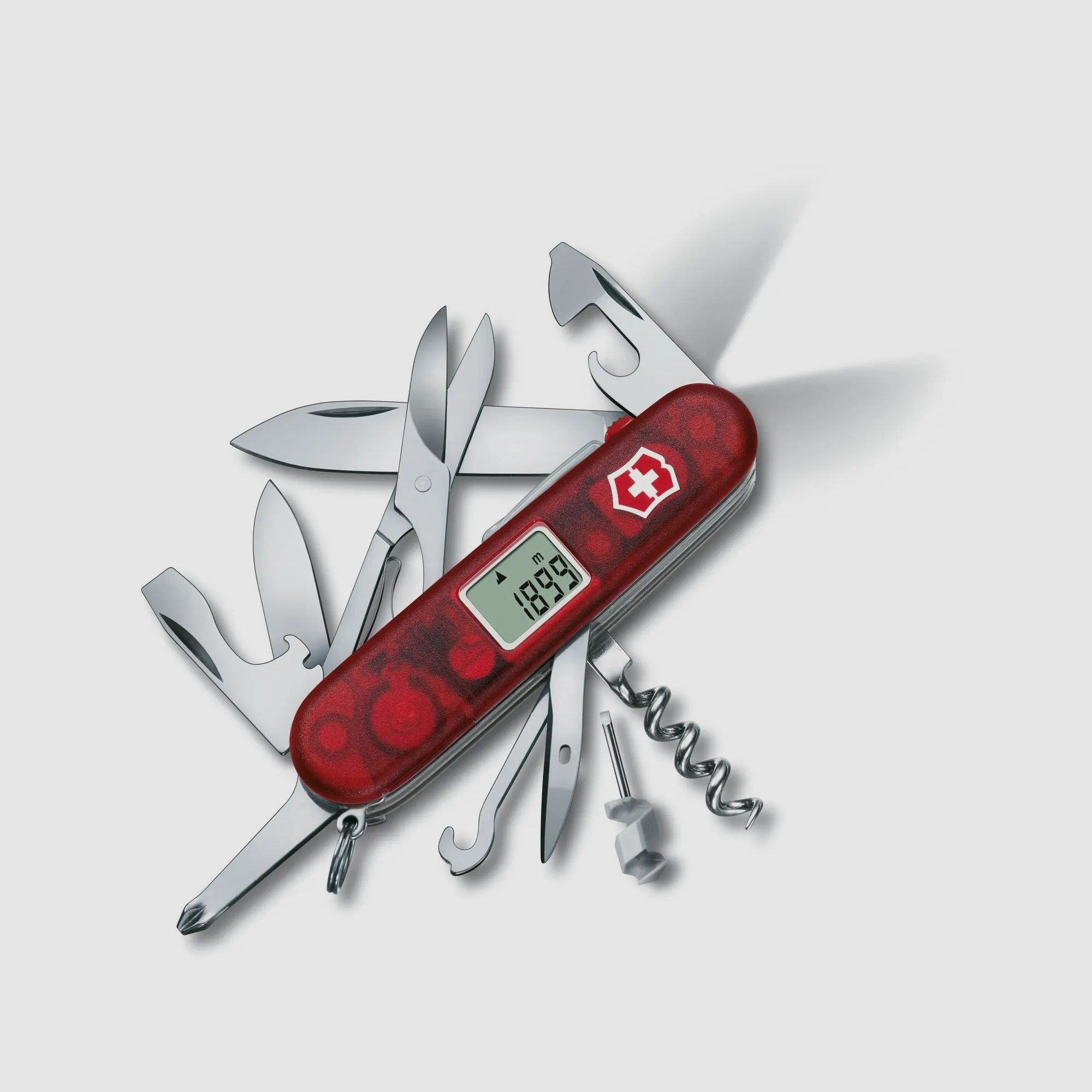 Victorinox Traveller Lite red transparent folding knife