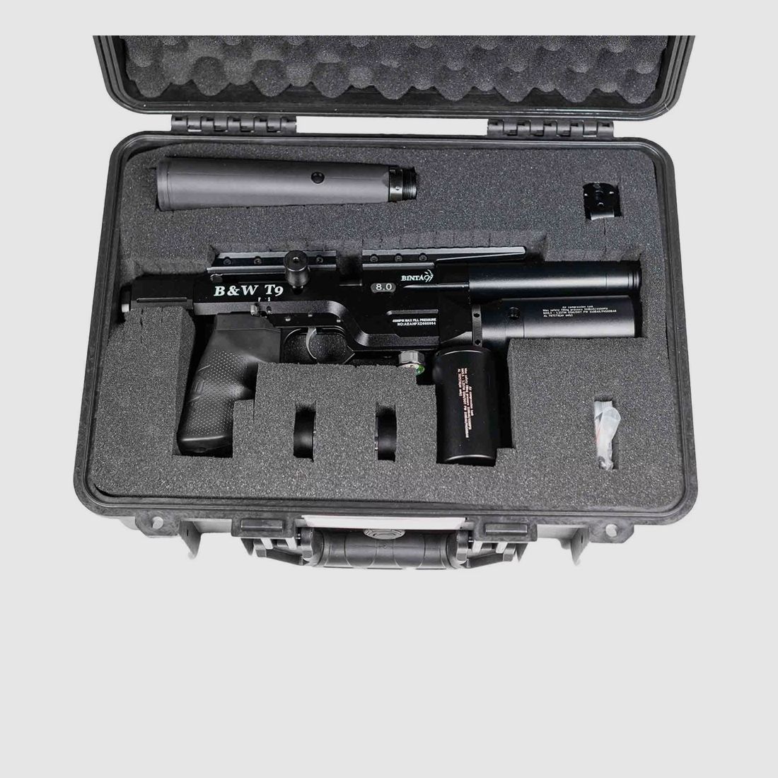 B&W Bintac T9 calcio pieghevole PCP 9mm, immagine 3 di 3