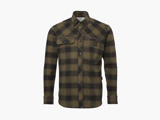 Chevalier Raptor Heavy Flannel Shirt Herren Kodiak Brown Checked XXL