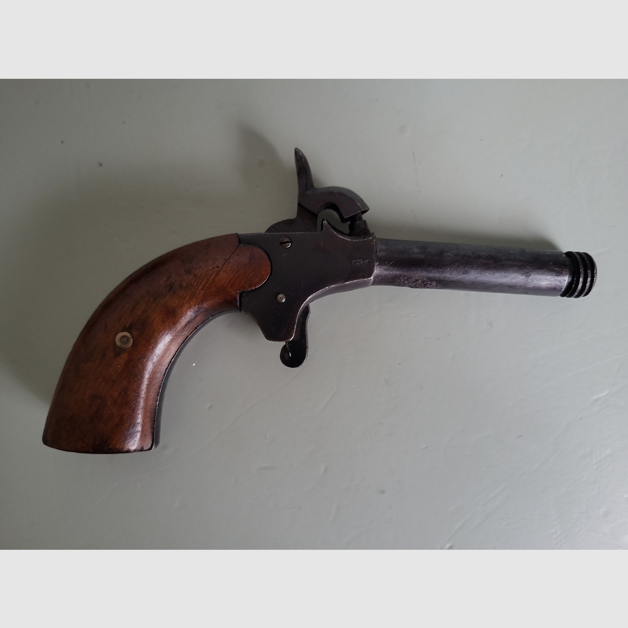 D.R.G.M. Perkussion Vorderlader Pistole - TRICO - 1890er Jahre - Kästchen 