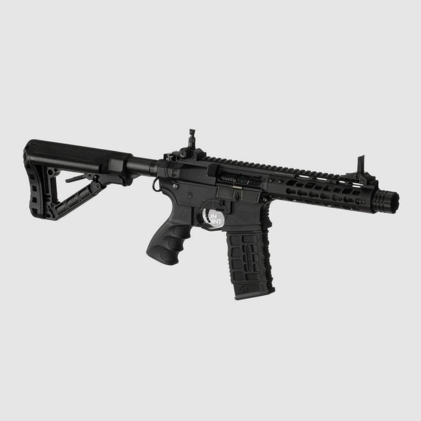 Softair - Gewehr - G&G CM16 E.T.U. Wild Hog 7 Inch Schwarz - ab 14, unter 0,5 Joule