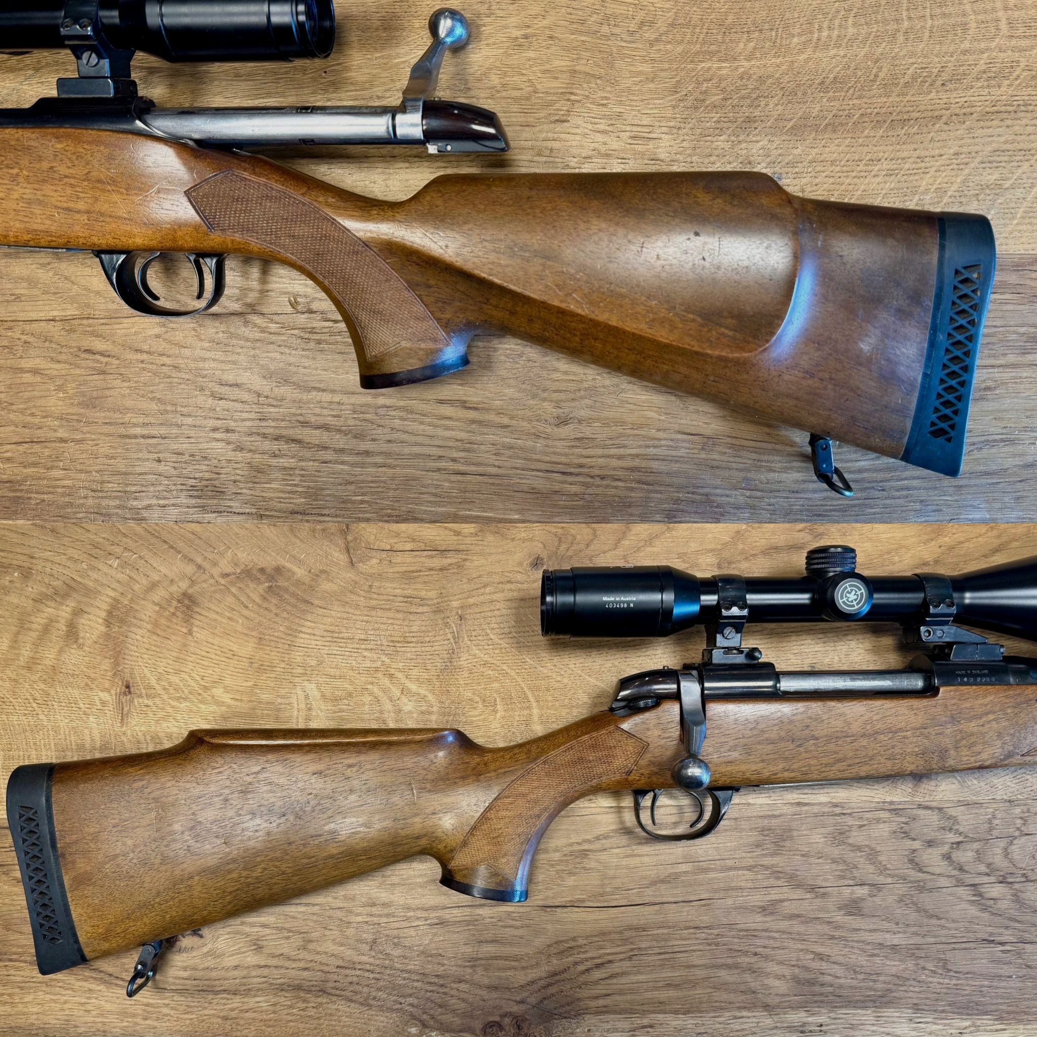 Rifle repetidor BSA con mira Kahles