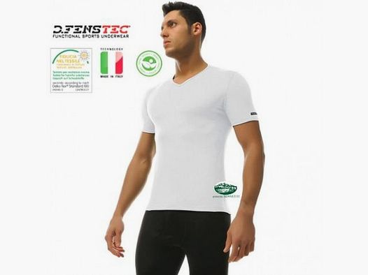 DFENSTEC Maglia scollo a V bianca