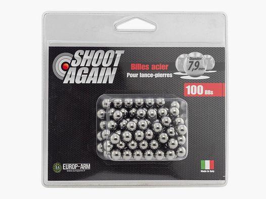 100 billes Acier – 7,9 mm.