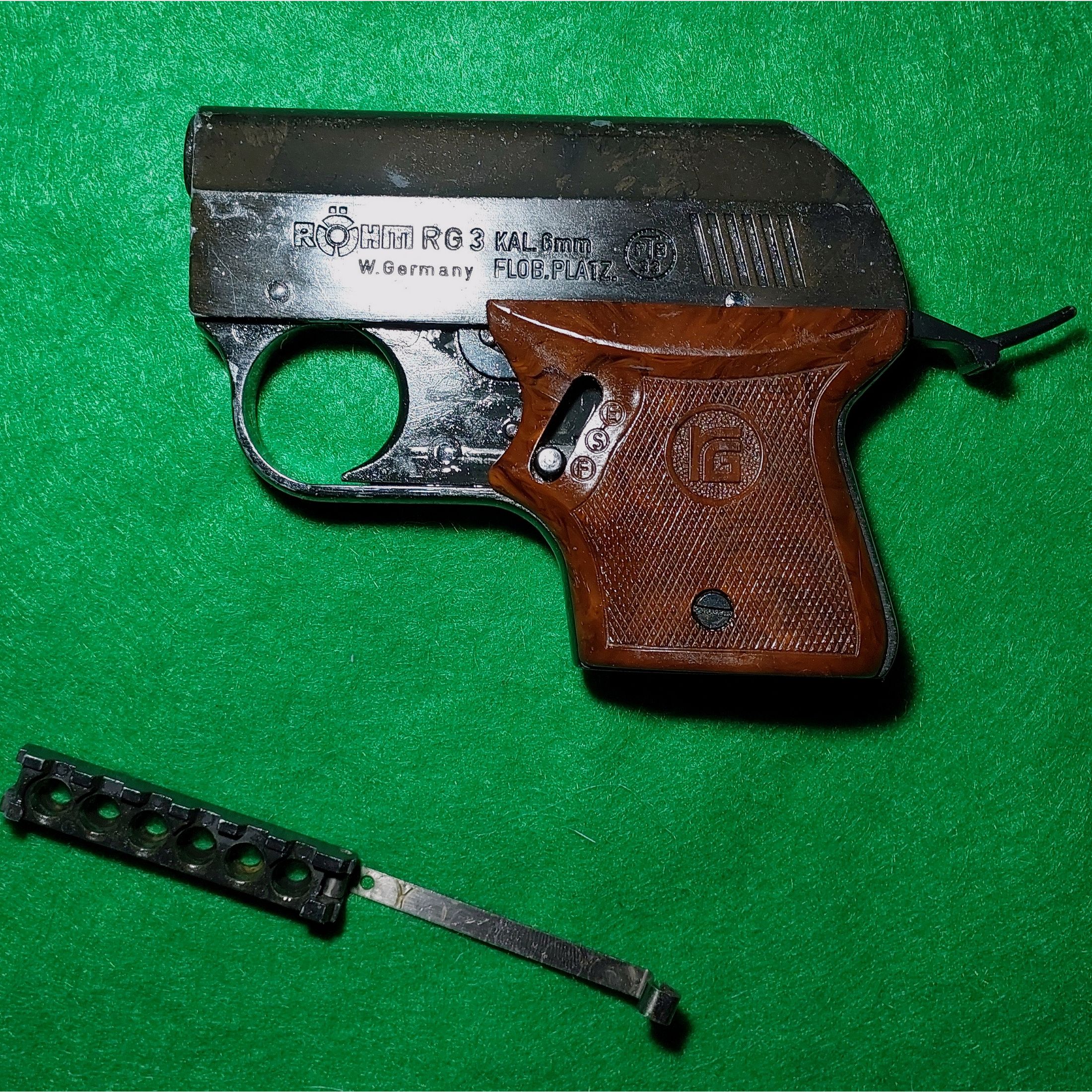 Röhm RG 3 Schreckschuss Pistole Kal. 6mm Flobert  (PTB 33) 