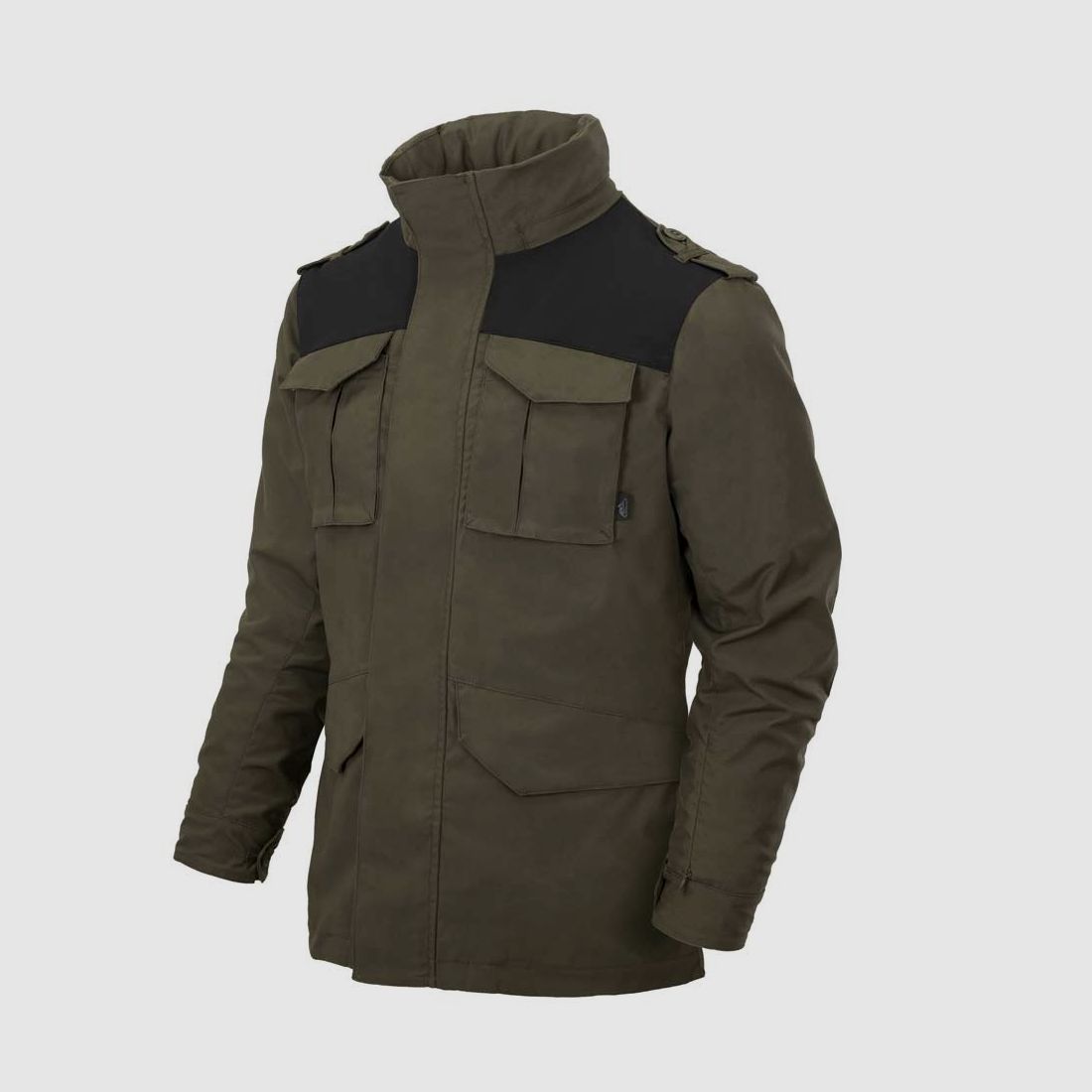 HELIKON-TEX M65 COVERT JACKE TAIGA GREEN - SCHWARZ