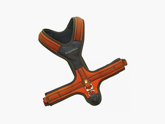 Arnés de neopreno naranja Niggeloh para perro. Talla L cuello 60 cm vientre 54-91 cm