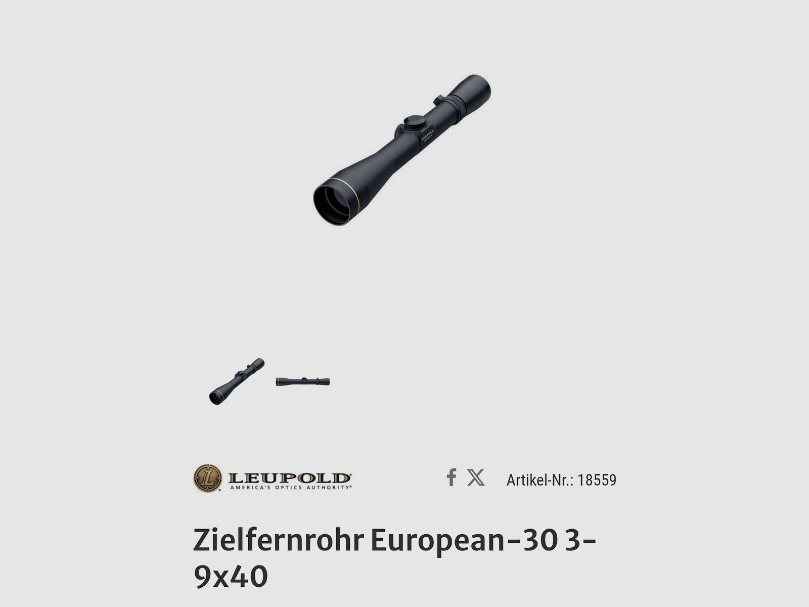 Leupold Europeo 30 3-9x40 Duplex
