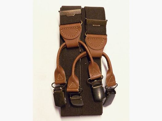 Foresta Hosenträger Rollenzugträger braun