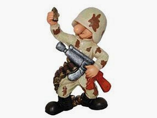 Deko - Soldat SD4 US-Desert-Camo mit MG
