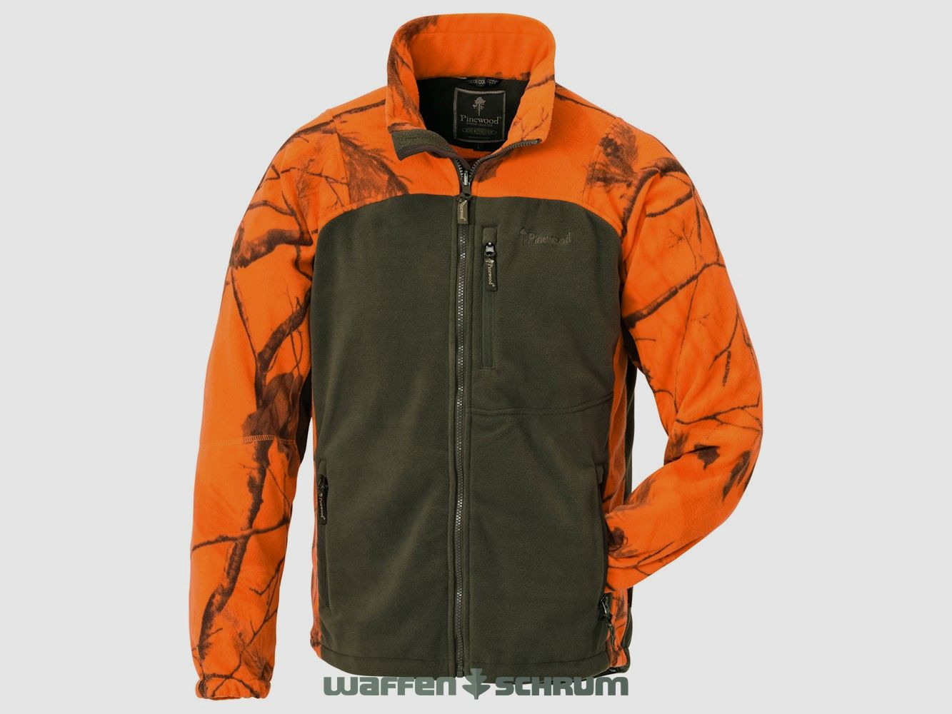 Pinewood Kinder Fleecejacke Oviken Realtree AP Blaze/H.Green