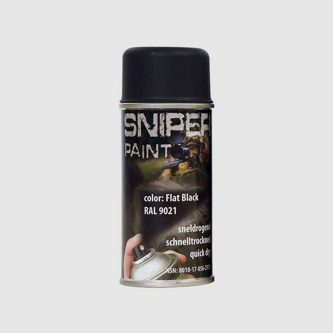 SNIPER PAINT NATO SPRÜHFARBE 150 ml  SCHWARZ RAL9021