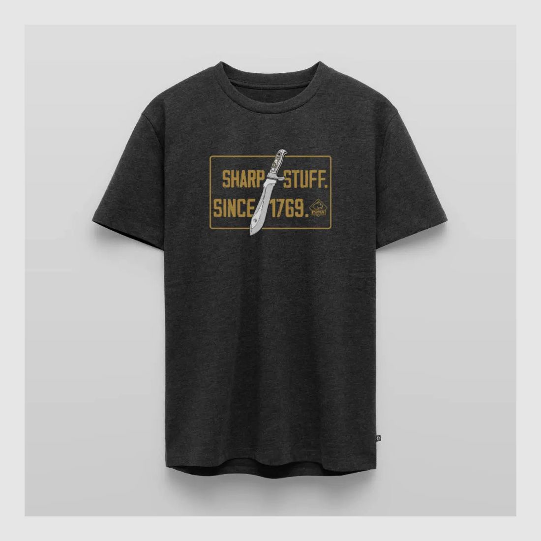 PUMA Męska Premium Koszulka "Sharp stuff since 1769 Gold"