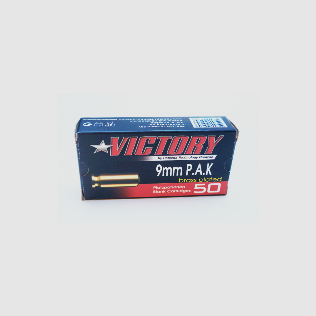 Victory Cartucce a Salve Cal. 9mm PAK Cassa in Acciaio Zincato / 50 Colpi
