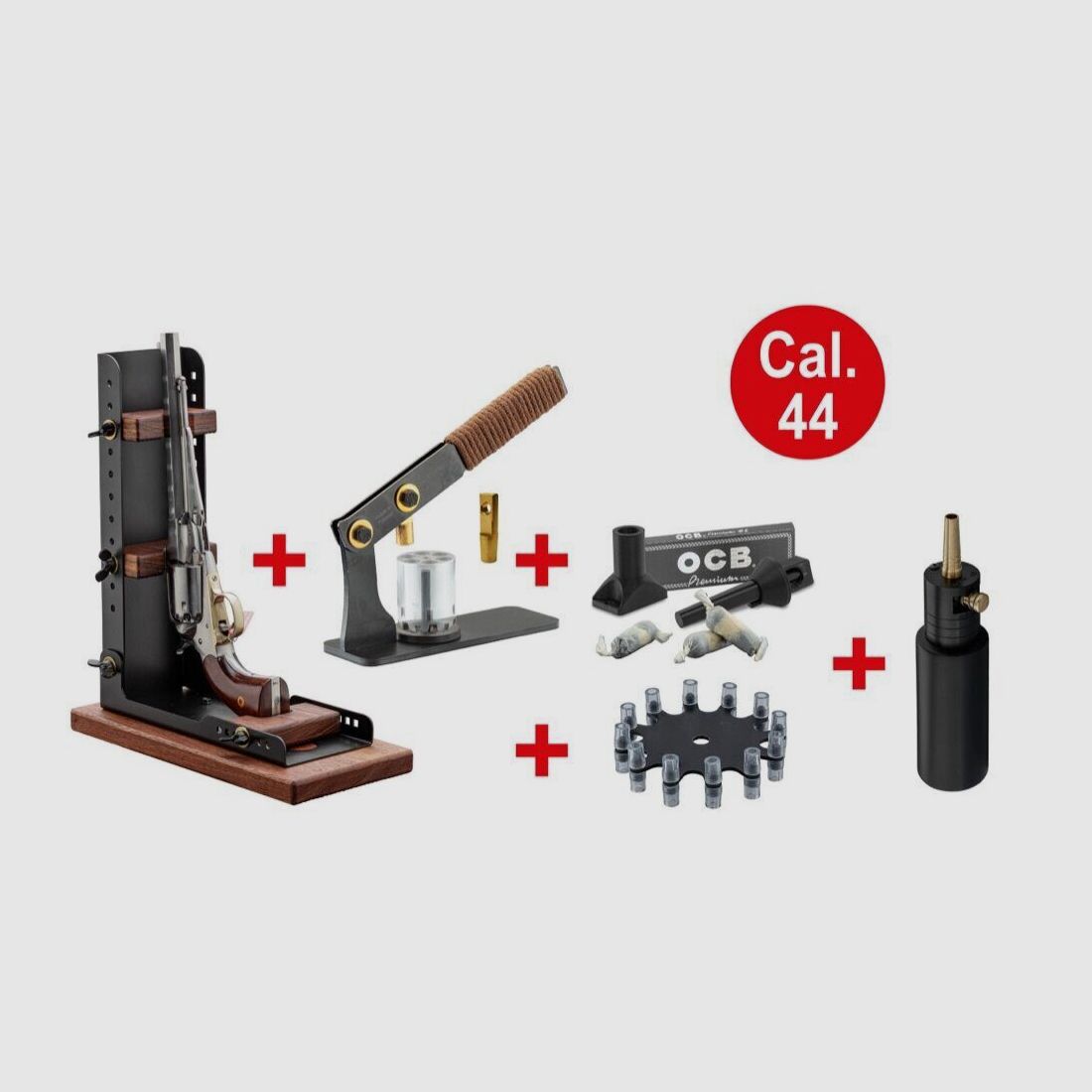 Kit BP Maker Cal 44 et 36: Presse pour barillet + support + poire + kit cartouches papier + amorceur Pack BPMaker, image 1 sur 10