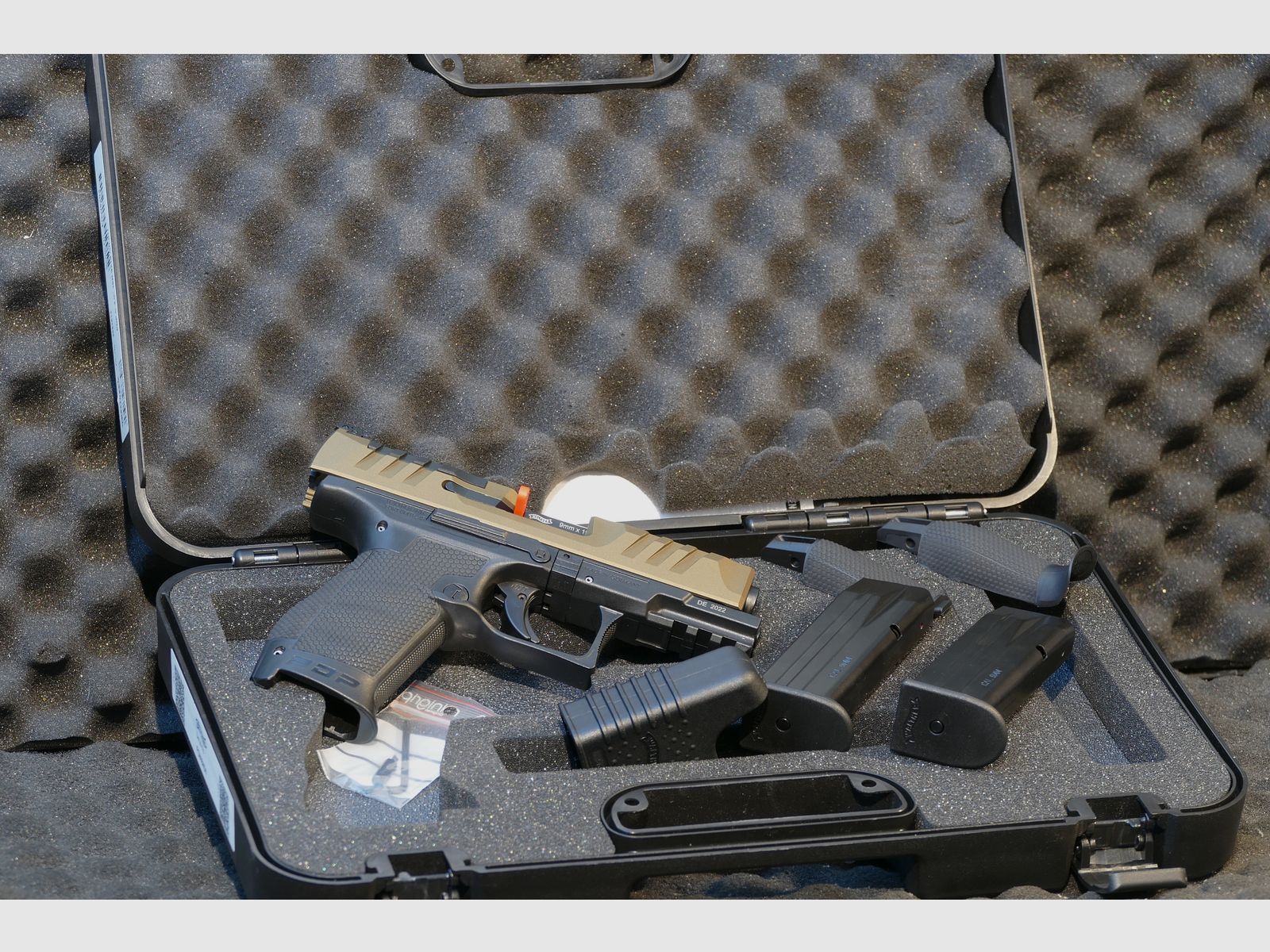 Walther PDP Compact, 4", 9x19, Ceracote personalizzato bronzo bruciato Pistola da prestazione WHB14