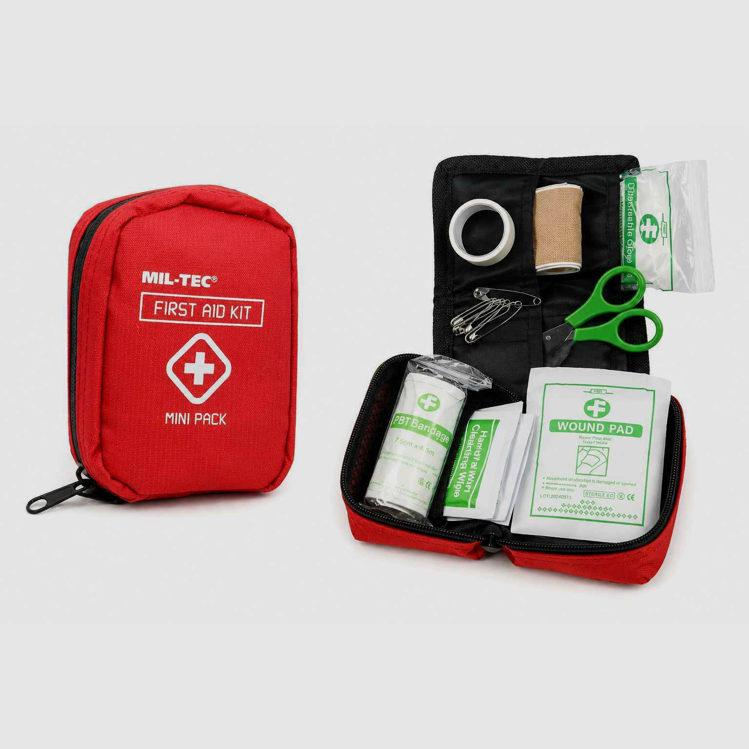 Mil-Tec First Aid Pack Midi Red #16025910 | Mobile First Aid Equipment