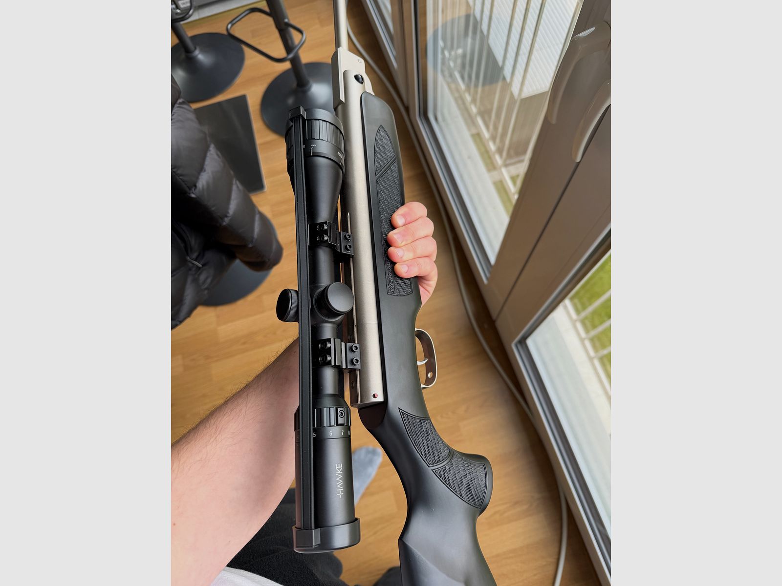 Weihrauch HW 35K F Black Silence – 4.5 mm, incl. silencer & scope + bag