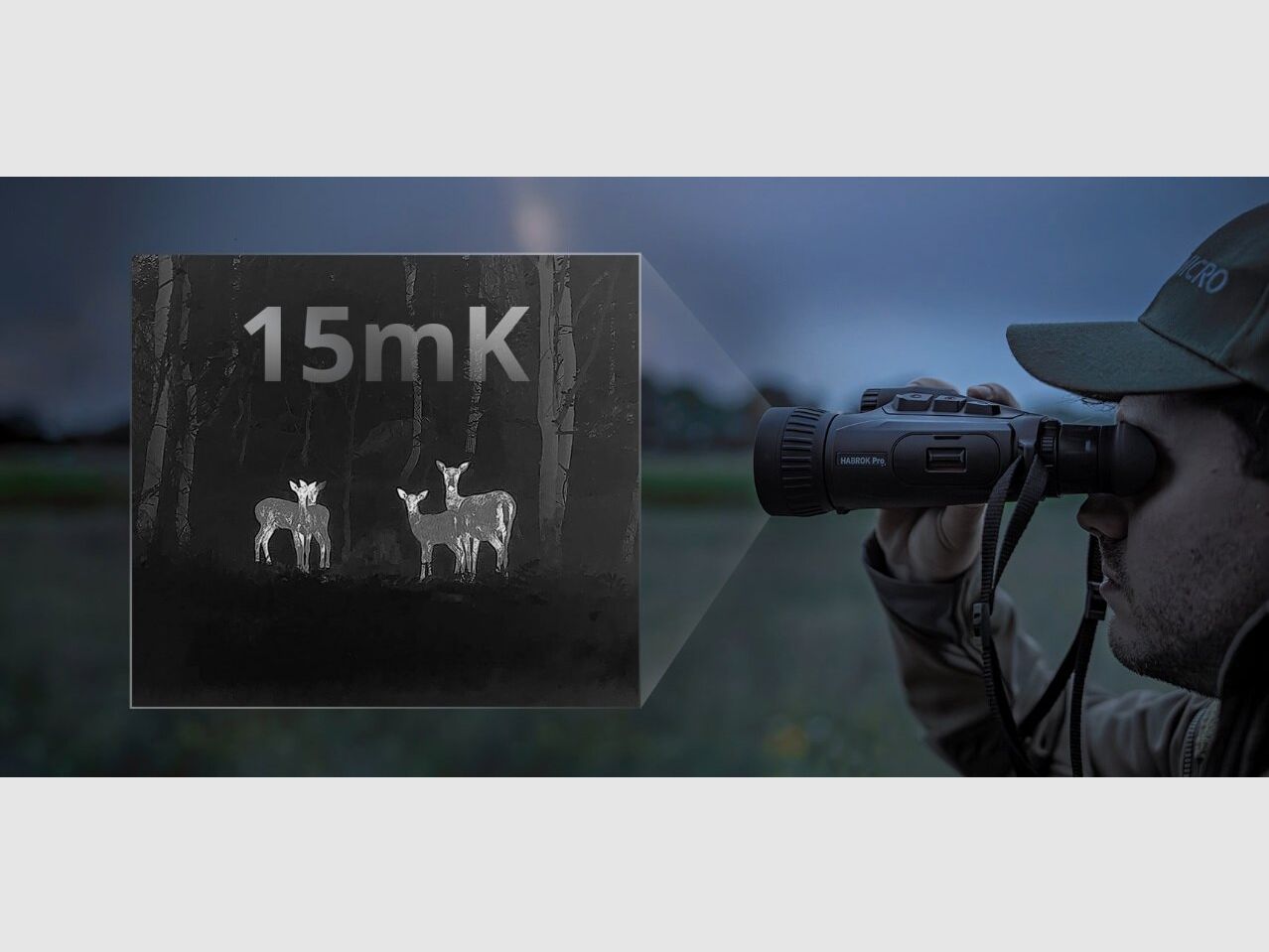 HIKMICRO Habrok Pro HX60LS – Professionele 4K Multispectraal Warmtebeeld Verrekijker, afbeelding 9 van 16